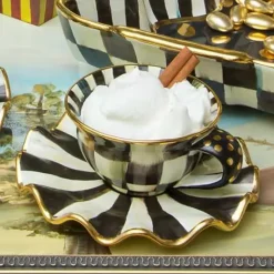 MacKenzie-Childs Courtly Check Ceramic Teacup< Dinnerware & Flatware