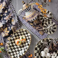 MacKenzie-Childs Courtly Check Ceramic Teacup< Dinnerware & Flatware