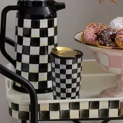 MacKenzie-Childs Courtly Check Ceramic Travel Cup< Accessories|The Coffee Shop