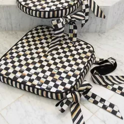 MacKenzie-Childs Courtly Check Chair Cushion< Pillows, Throws, & Cushions