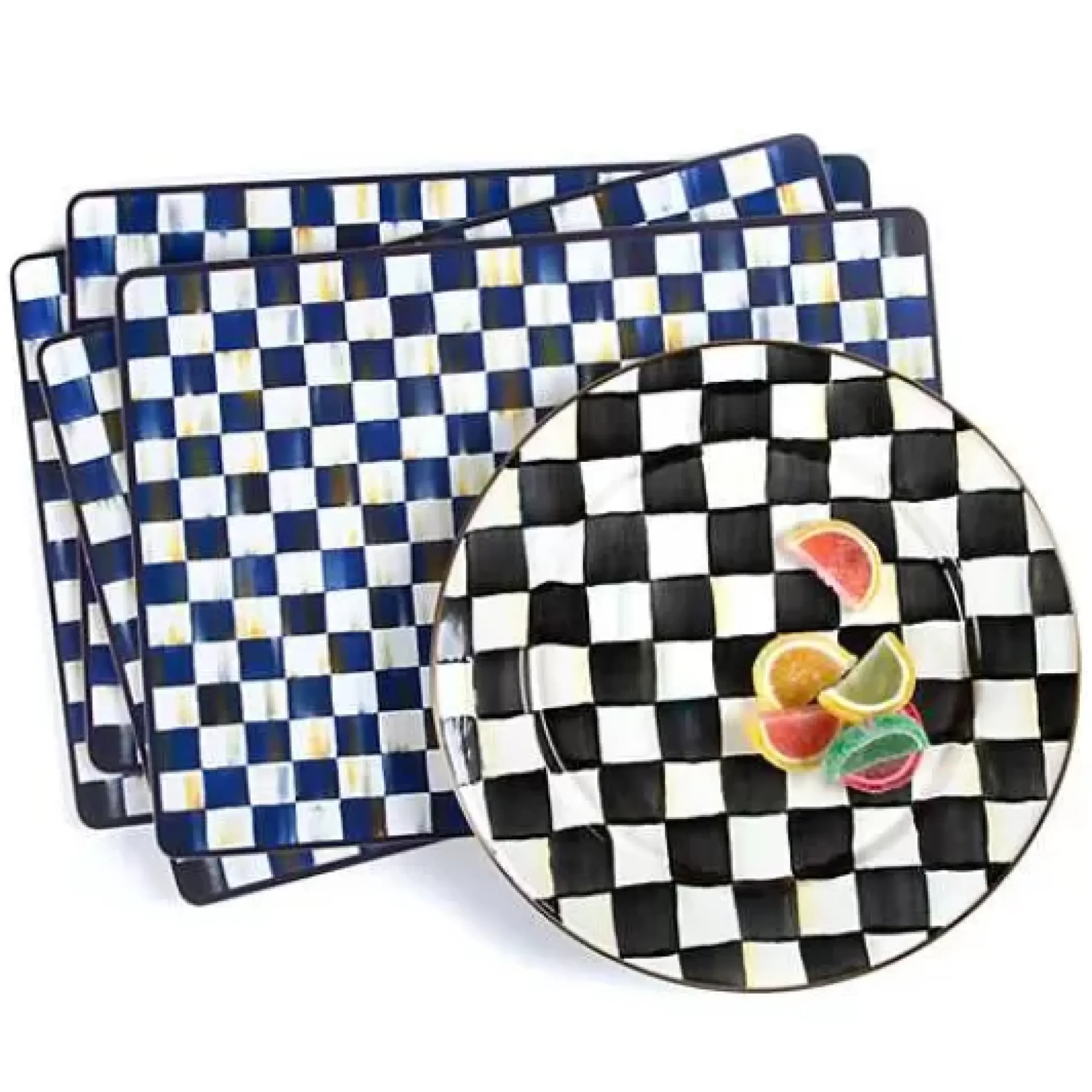 MacKenzie-Childs Courtly Check Charger/Plate< Dinnerware & Flatware