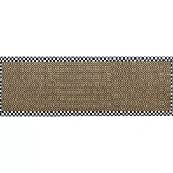 MacKenzie-Childs Courtly Check Chunky Sisal 2'6 x 9' Runner< Rugs