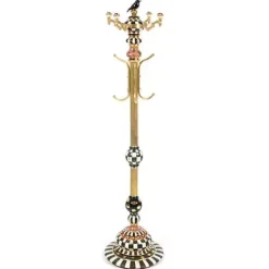 MacKenzie-Childs Courtly Check Coat Perch< Entryway Furniture|Living Room