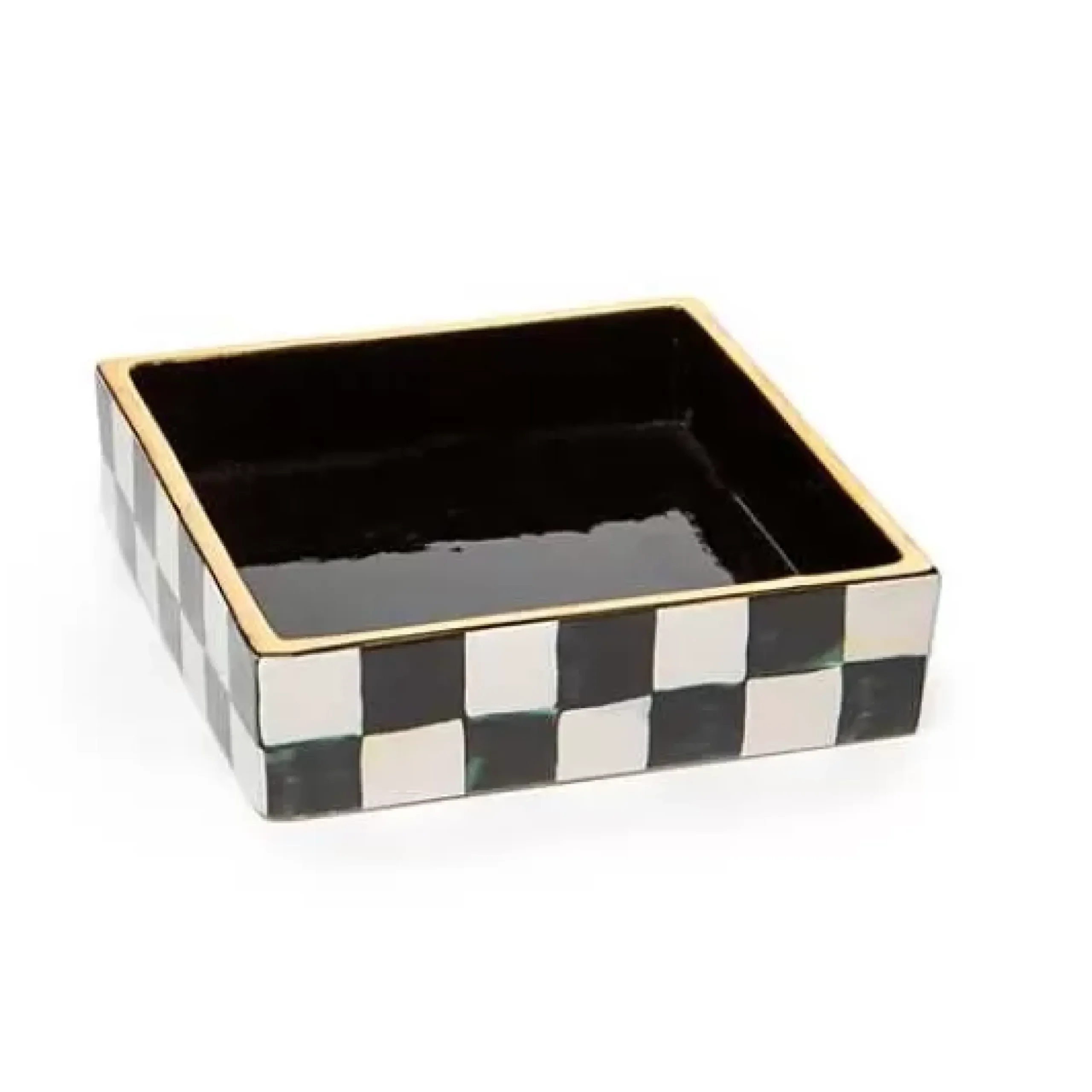 MacKenzie-Childs Courtly Check Cocktail Napkin Holder< Bar Entertaining|Serveware