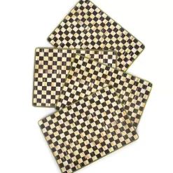 MacKenzie-Childs Courtly Check Cork Back Placemats, Set of 4< Table Accessories|Kitchen & Table Linens