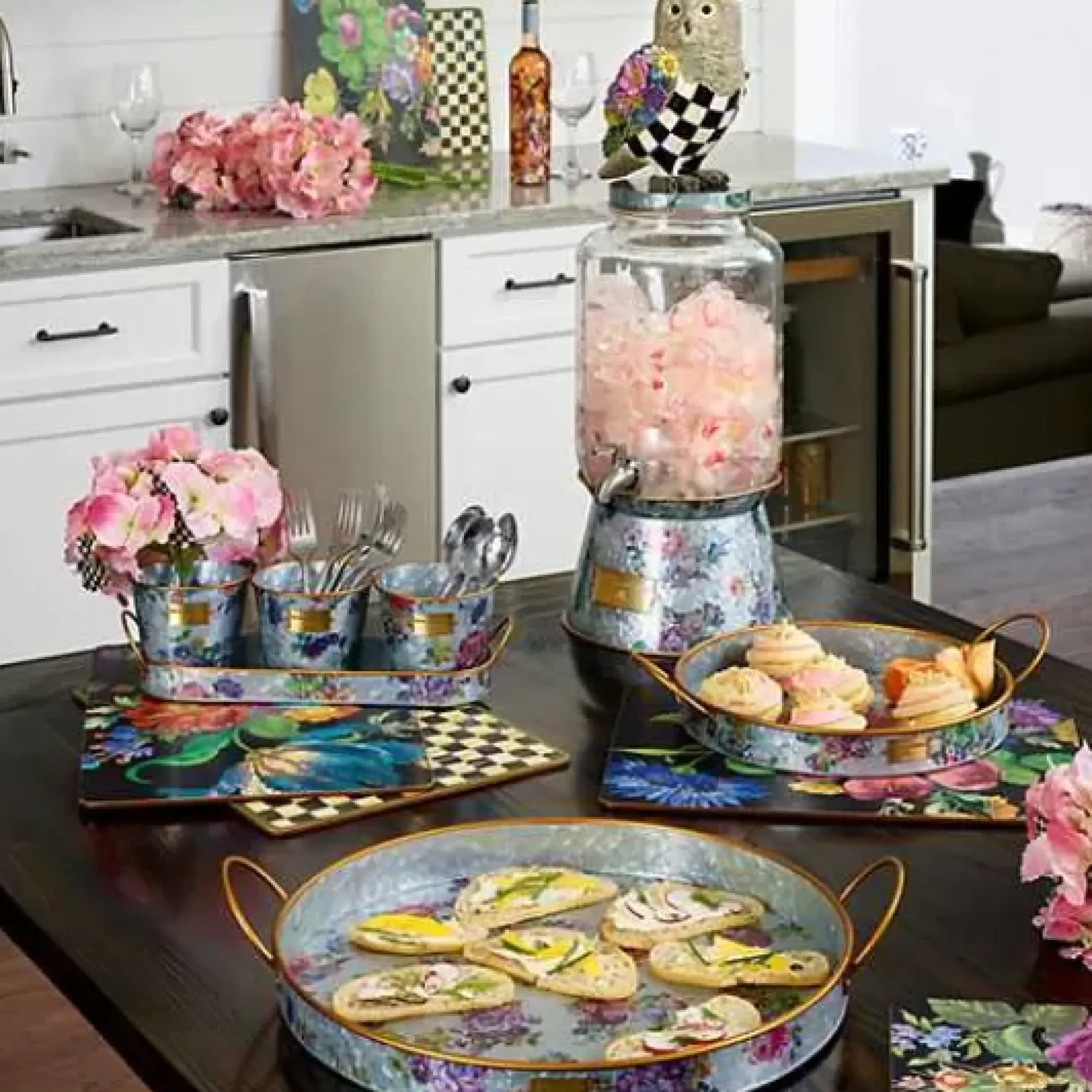 MacKenzie-Childs Courtly Check Cork Back Placemats, Set of 4< Table Accessories|Kitchen & Table Linens