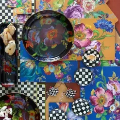MacKenzie-Childs Courtly Check Cork Back Placemats, Set of 4< Table Accessories|Kitchen & Table Linens