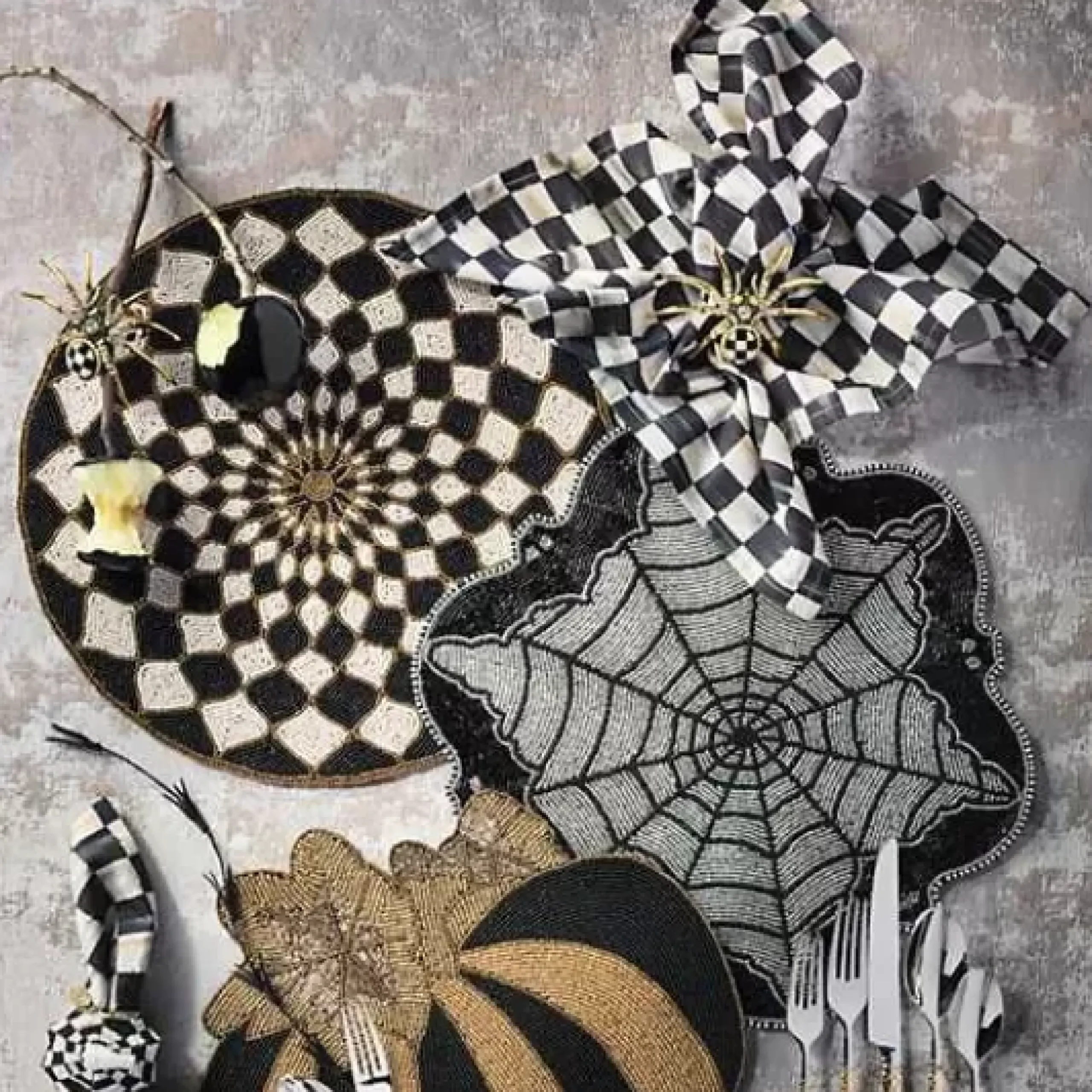 MacKenzie-Childs Courtly Check Cotton Napkin< Fall Entertaining|Kitchen & Table Linens