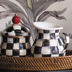 MacKenzie-Childs Courtly Check Creamer< The Coffee Shop|Serveware