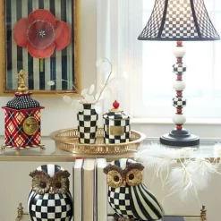 MacKenzie-Childs Courtly Check Demi Canister< Room Accents|Kitchen Storage & Organization
