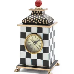 MacKenzie-Childs Courtly Check Desk Clock< Room Accents