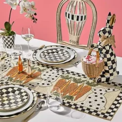 MacKenzie-Childs Courtly Check Dinner Plate< Dinnerware & Flatware