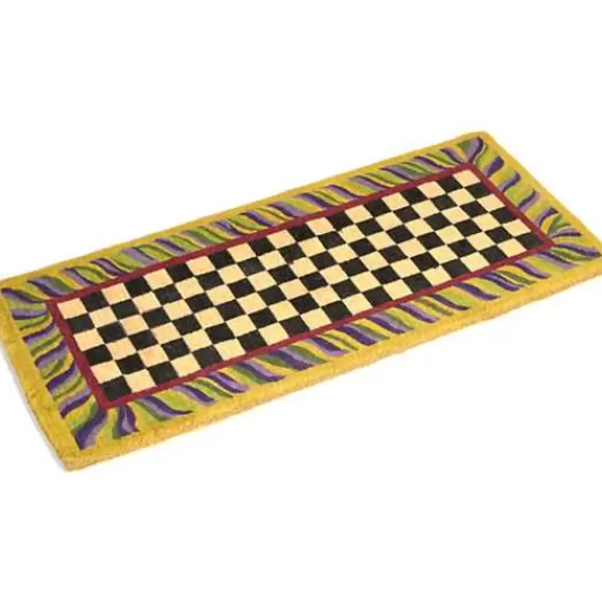 MacKenzie-Childs Courtly Check Double Door Entrance Mat< Outdoor|Rugs