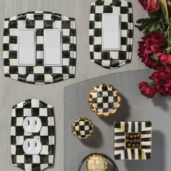 MacKenzie-Childs Courtly Check Double Rocker Switch Plate< Finishing Touches|Room Accents