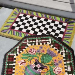 MacKenzie-Childs Courtly Check Entrance Mat< Outdoor|Rugs