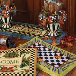 MacKenzie-Childs Courtly Check Entrance Mat< Outdoor|Rugs