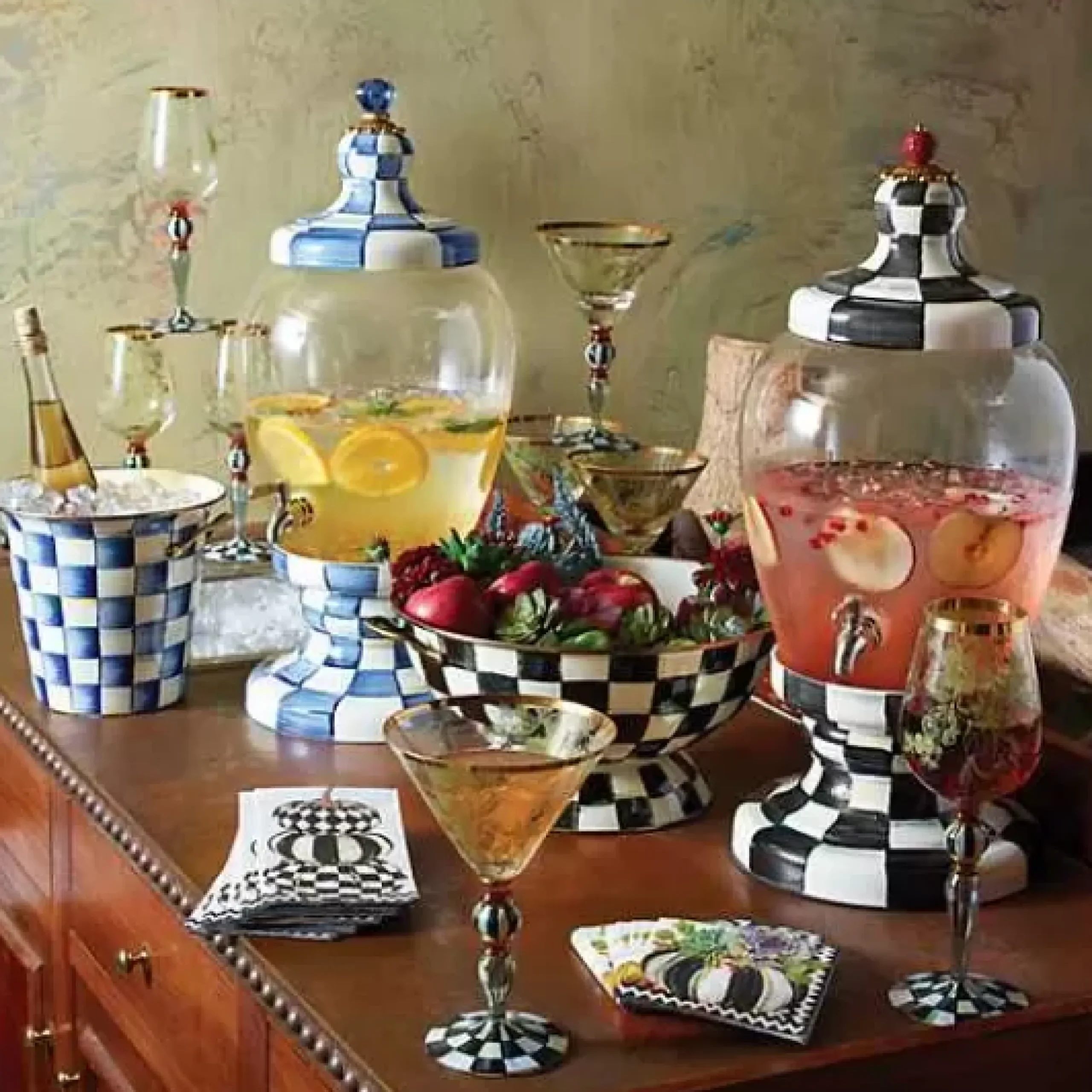 MacKenzie-Childs Courtly Check Everything Bowl< Bar Entertaining|Serveware