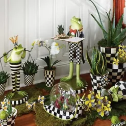MacKenzie-Childs Courtly Check Extra Large Garden Pot< Spring|Outdoor