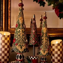 MacKenzie-Childs Courtly Check Flicker 9 Pillar Candle< Candles & Fragrances|Table Accessories