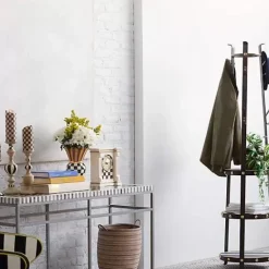 MacKenzie-Childs Courtly Check Flicker 7 Pillar Candle< Candles & Fragrances|Table Accessories