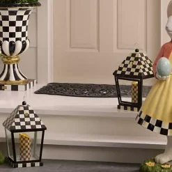 MacKenzie-Childs Courtly Check Flicker 7 Pillar Candle< Candles & Fragrances|Table Accessories