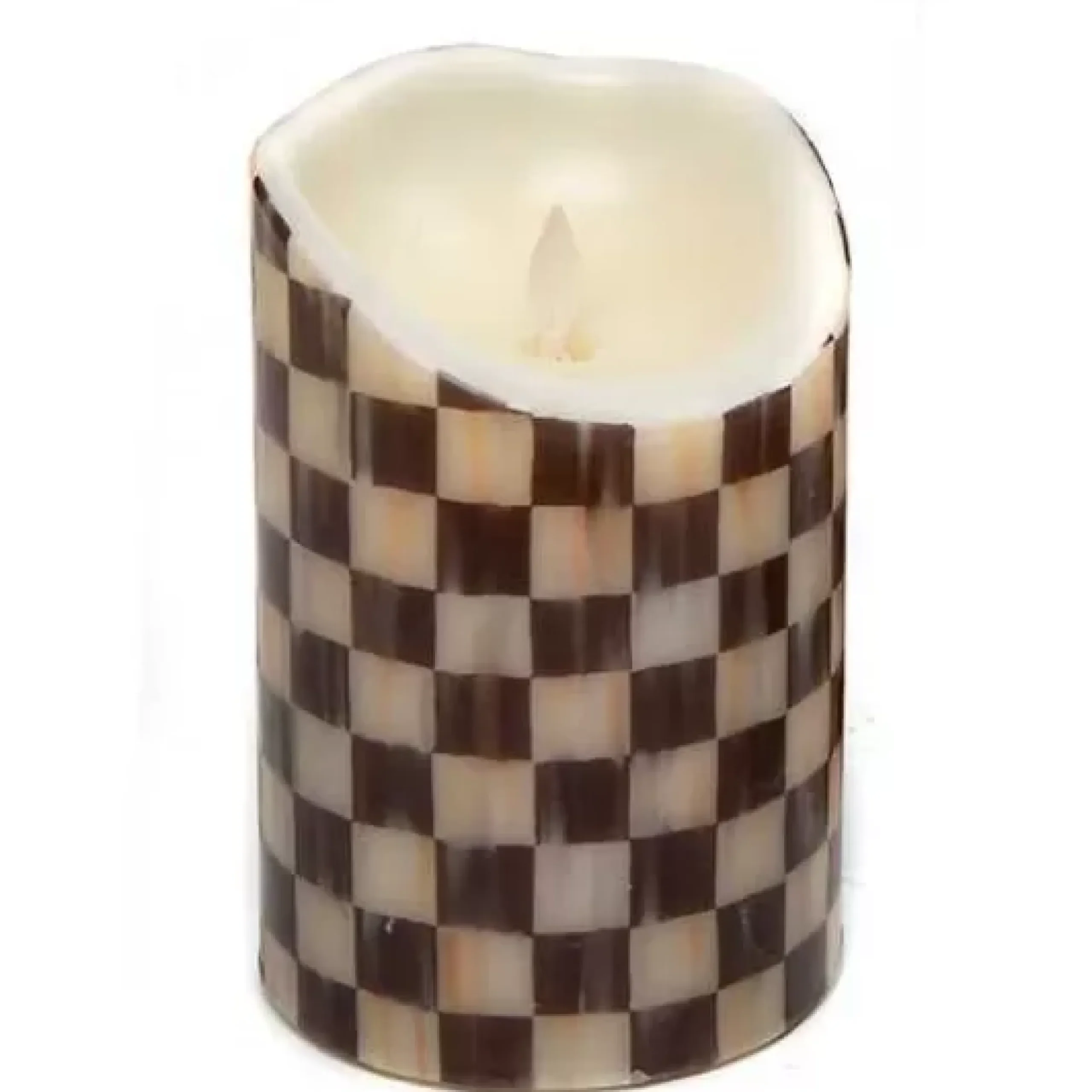 MacKenzie-Childs Courtly Check Flicker 6 Pillar Candle< Candles & Fragrances