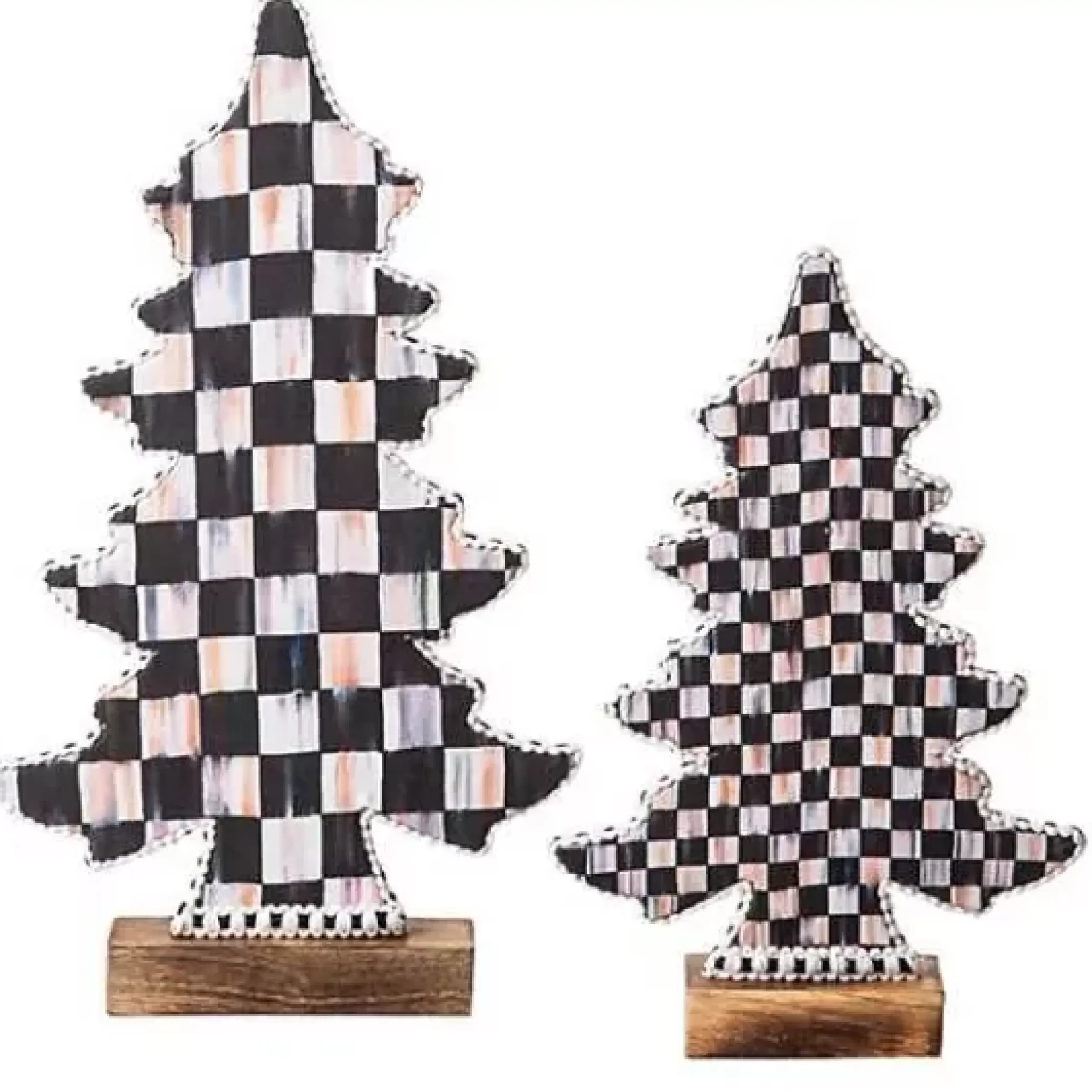 MacKenzie-Childs Courtly Check Forest Trees, Set of 2< Holiday|Decor Sets