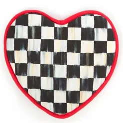 MacKenzie-Childs Courtly Check Heart Potholder< Kitchen & Table Linens