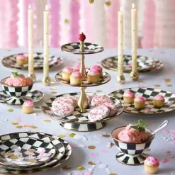 MacKenzie-Childs Courtly Check Ice Cream Dish< Dinnerware & Flatware