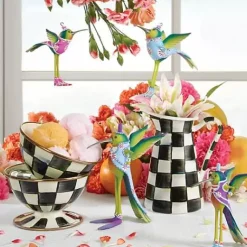 MacKenzie-Childs Courtly Check Ice Cream Dish< Dinnerware & Flatware