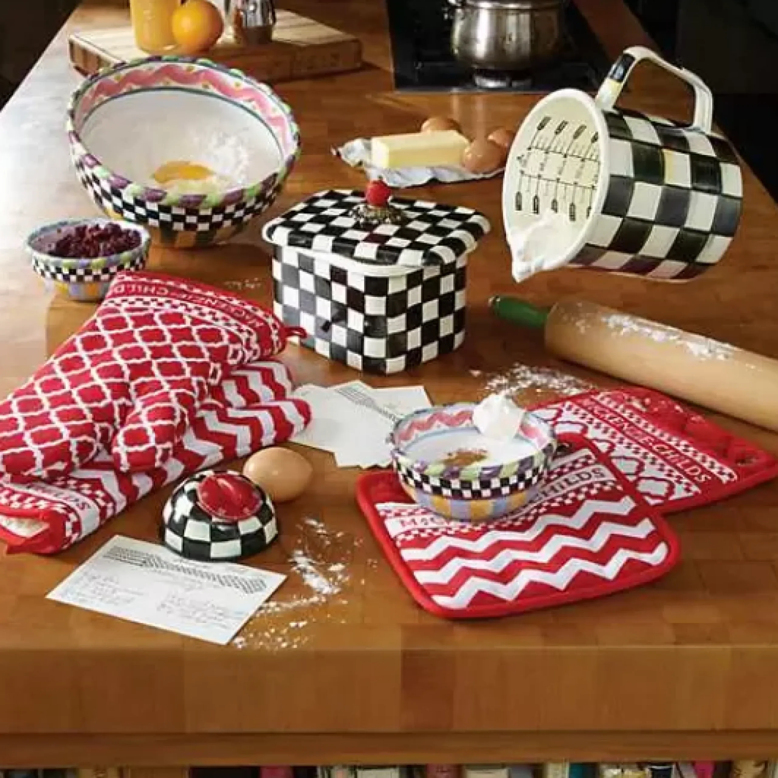 MacKenzie-Childs Courtly Check Kitchen Timer< Kitchen Utensils & Tools