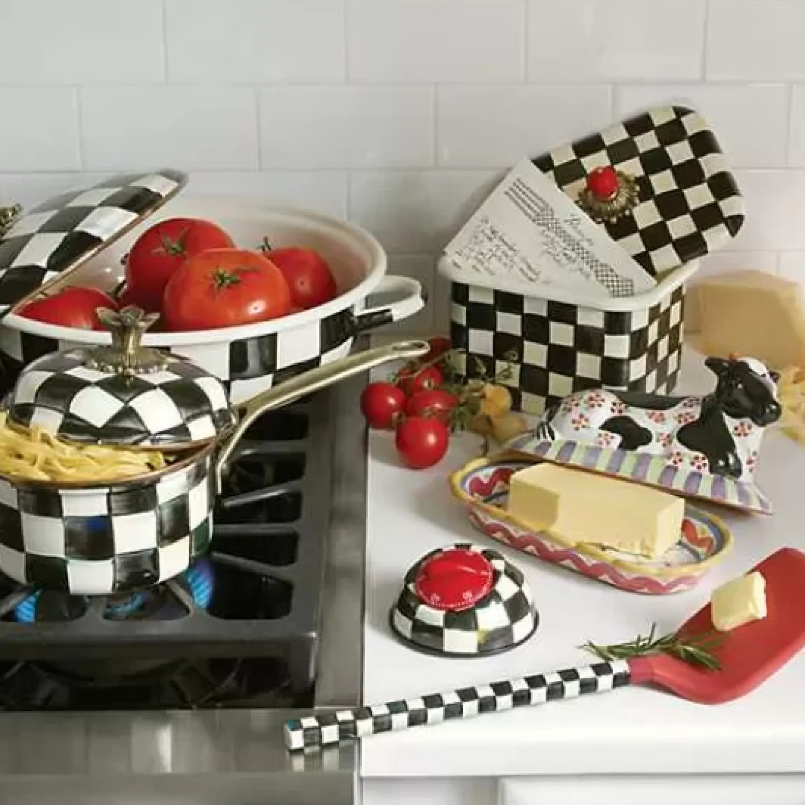 MacKenzie-Childs Courtly Check Kitchen Timer< Kitchen Utensils & Tools