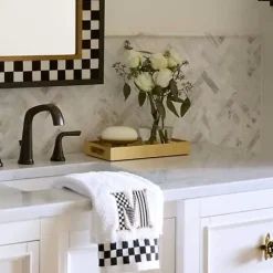 MacKenzie-Childs Courtly Check Lacquer Vanity Tray< Room Accents