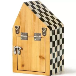MacKenzie-Childs Courtly Check Ladybug House< Spring|Outdoor