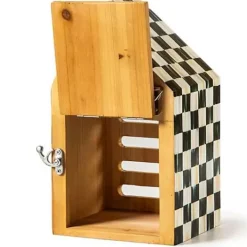 MacKenzie-Childs Courtly Check Ladybug House< Spring|Outdoor