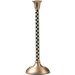 MacKenzie-Childs Courtly Check Large Candlestick< Candles & Fragrances|Room Accents