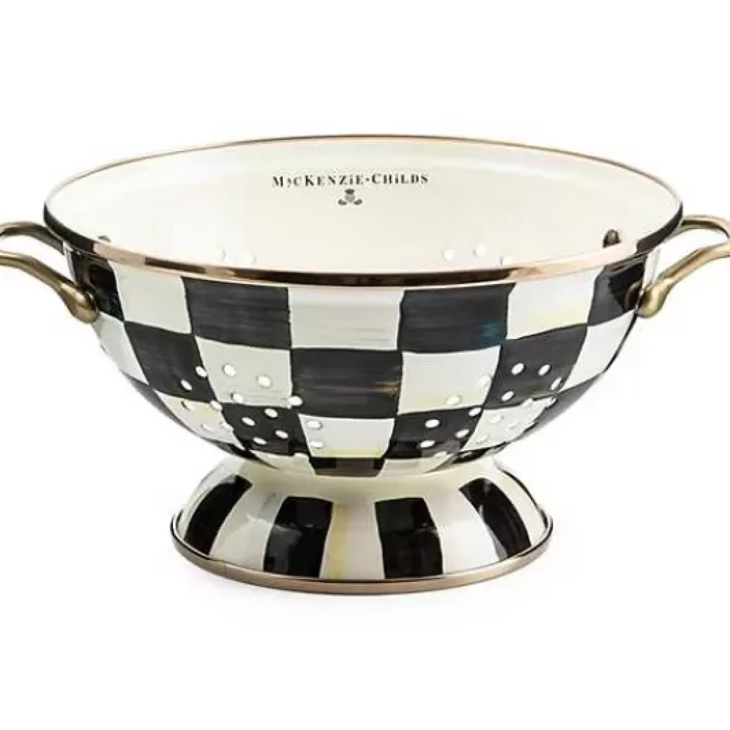 MacKenzie-Childs Courtly Check Large Colander< Kitchen Utensils & Tools