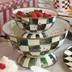 MacKenzie-Childs Courtly Check Large Colander< Kitchen Utensils & Tools