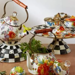 MacKenzie-Childs Courtly Check Large Colander< Kitchen Utensils & Tools
