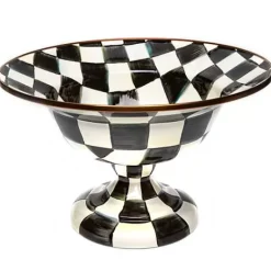 MacKenzie-Childs Courtly Check Large Compote< Serveware