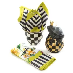 MacKenzie-Childs Courtly Check Large Flower Pot< Outdoor