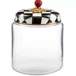 MacKenzie-Childs Courtly Check Large Kitchen Canister< Room Accents