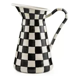 MacKenzie-Childs Courtly Check Large Practical Pitcher< Bar Entertaining|Serveware