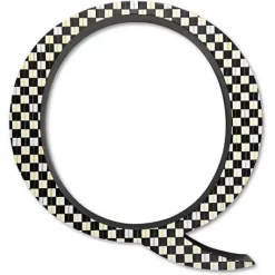 MacKenzie-Childs Courtly Check Letter - Q< Room Accents