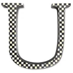MacKenzie-Childs Courtly Check Letter - U< Room Accents