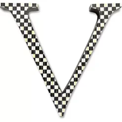 MacKenzie-Childs Courtly Check Letter - V< Room Accents