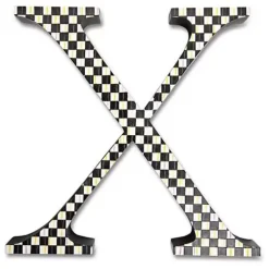 MacKenzie-Childs Courtly Check Letter - X< Room Accents