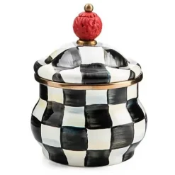 MacKenzie-Childs Courtly Check Lidded Sugar Bowl< The Coffee Shop|Serveware