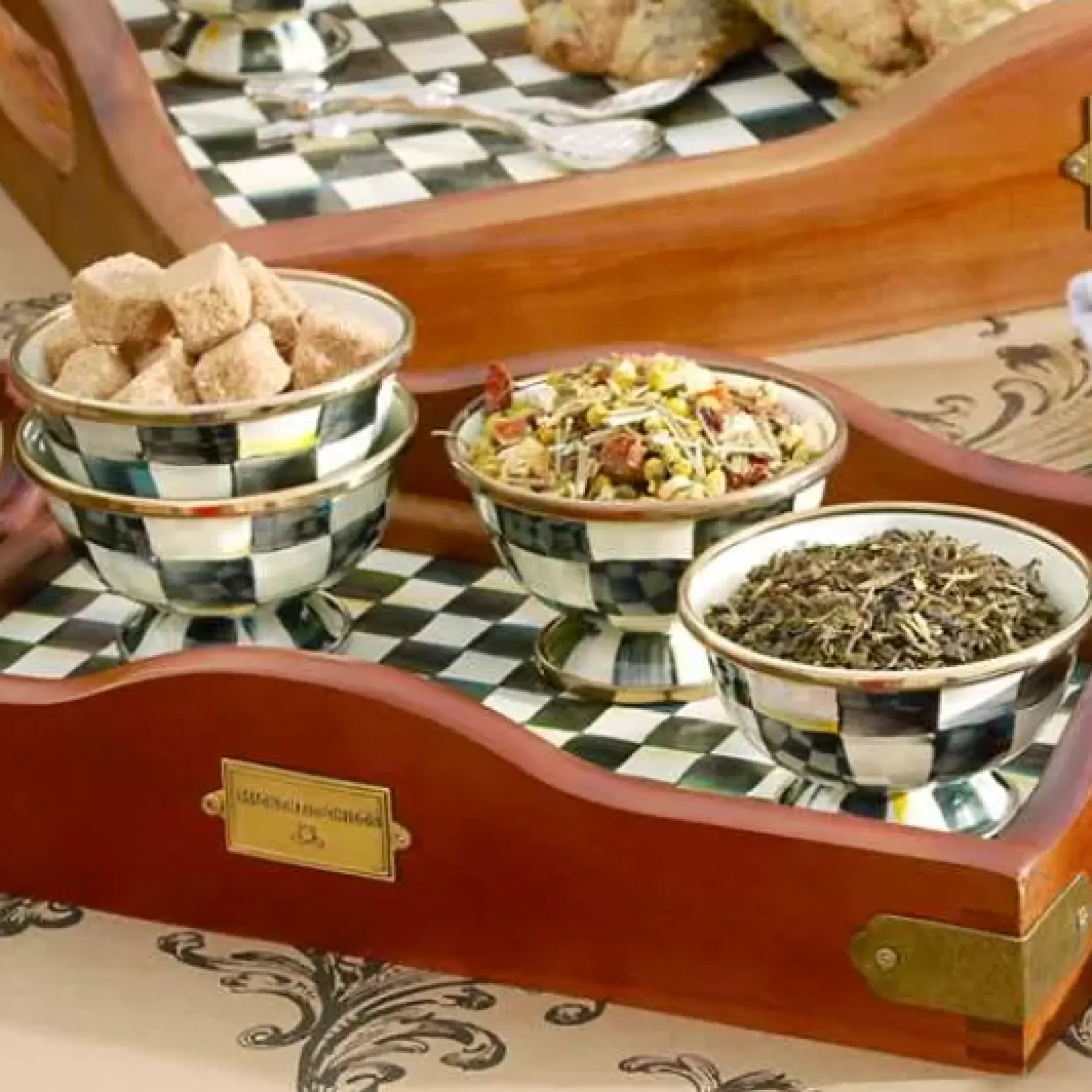 MacKenzie-Childs Courtly Check Little Sugar Bowl< The Coffee Shop|Serveware