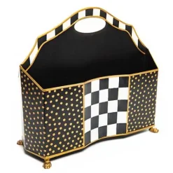 MacKenzie-Childs Courtly Check Magazine Holder< Room Accents